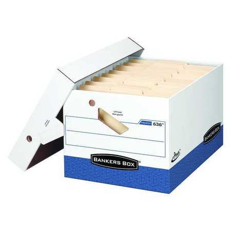 Bankers Box Banker Box, Ltr/Lgl, Wht/Blu, PK12 0063601