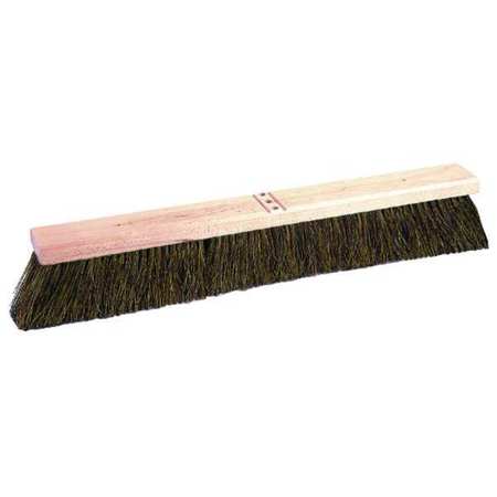 TOUGH GUY 24 in Sweep Face Broom Head, Medium, Natural, Brown 2PYV3