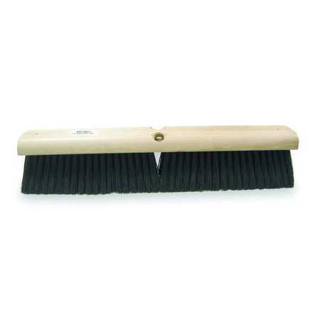 TOUGH GUY 18 in Sweep Face Broom Head, Soft, Synthetic, Black 2PYV4