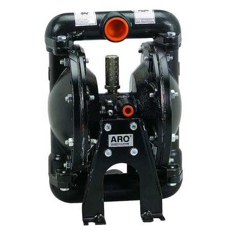 ARO Double Diaphragm Pump, Cast iron, Air Operated, Santoprene, 35 GPM 666102-2EB-C