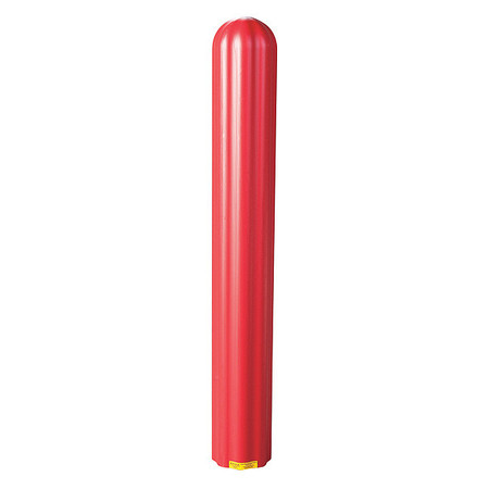 ZORO SELECT Post Sleeve, 4 In Dia., 56 In H, Red 1732R