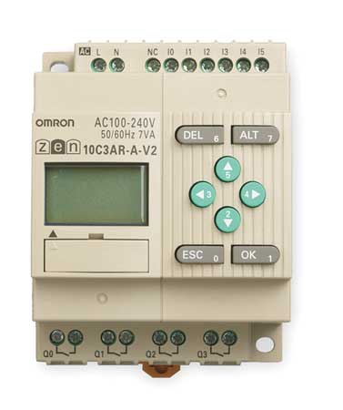 OMRON Programmable Relay, 100-240VAC ZEN-10C3AR-A-V2