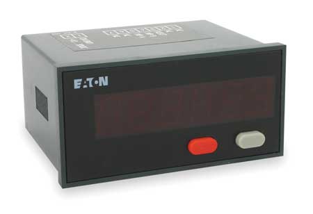 EATON Counter, Electric, LED, 6 Digital, 90-260VAC E5-496-E0401