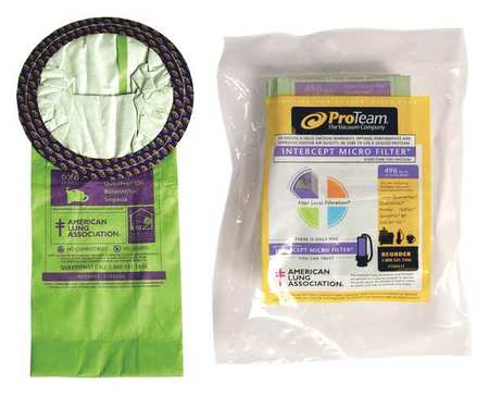 PROTEAM Vacuum Bag, Paper Bag, 10 PK 100431