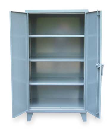 STRONG HOLD 12 ga. ga. Steel Storage Cabinet, 60 in W, 60 in H, Stationary 55-243