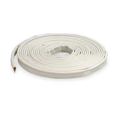 ZORO SELECT Gasketing, 20 ft., White, Silicone 29520056