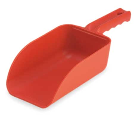 Remco Small Hand Scoop, Poly, 32 Oz, Red 64004