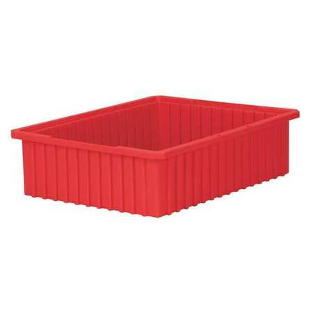 AKRO-MILS Divider Box, Red, Industrial Grade Polymer, 22 3/8 in L, 17 3/8 in W, 6 in H 33226RED