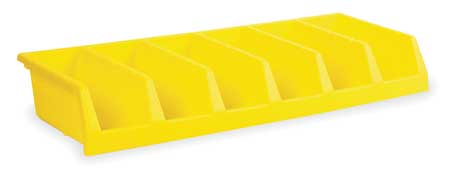 Akro-Mils Shelf Bin, Industrial Grade Polymer, Yellow 30312YELLO