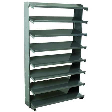 AKRO-MILS Steel Pick Rack, 36 in W x 60 in H x 12 in D, 8 Shelves, Gray APRS