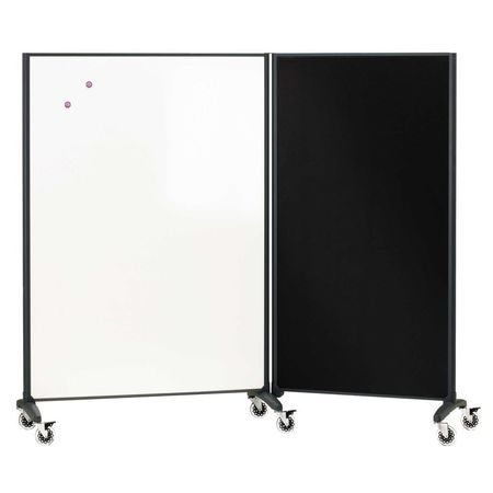 Quartet Divider Panel, Dry-Erase/Fabric, 72x48 In 6640MB