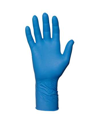 Ansell Disposable Gloves, 4 mil Palm, Nitrile, Powder-Free, XS, 100 PK, Blue 73-405