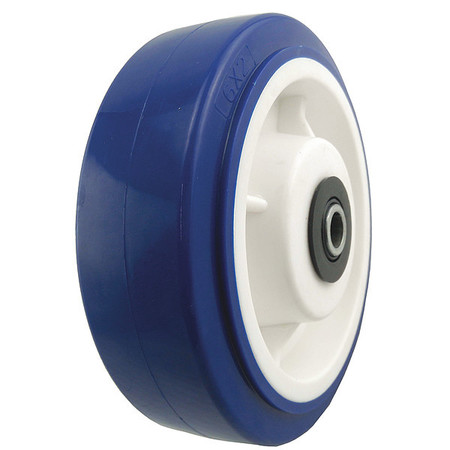 Zoro Select Caster Wheel, 900 lb., 6 D x 2 In. 2RZE2