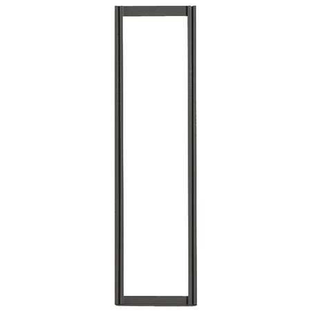 QUANTUM STORAGE SYSTEMS Tip Out Bin, Wall Frame, W24 In, H48 In, Blk QTF48