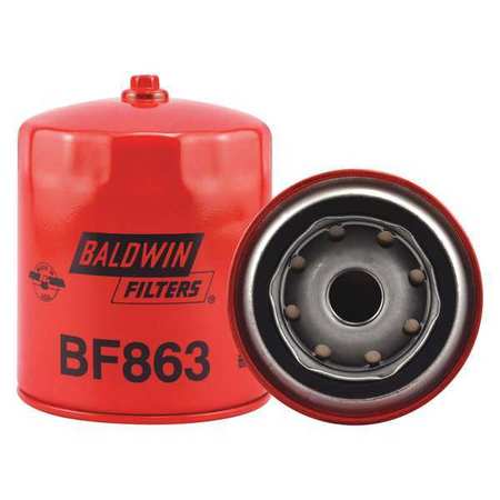Baldwin Filters Fuel Filter, 4-11/16x3-11/16x4-11/16 In BF863
