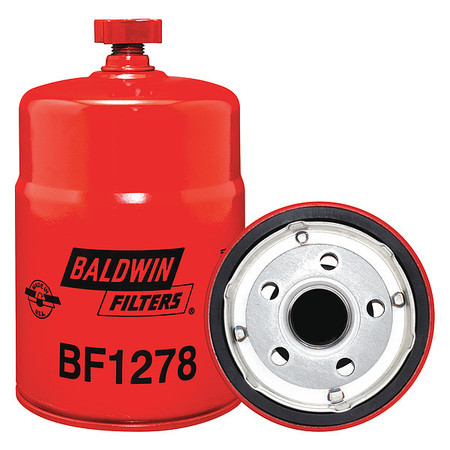 Baldwin Filters Fuel Filter, 6-7/32 x 3-11/16 x 6-7/32 In BF1278