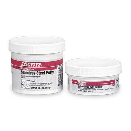 LOCTITE Gray Fixmaster® Stainless Steel Putty, 1 lb. Kit 235613