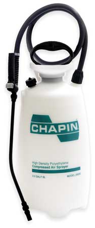 Chapin 2 gal. Handheld Sprayer, Polyethylene Tank, Cone Spray Pattern, 42 in Hose Length 2609E