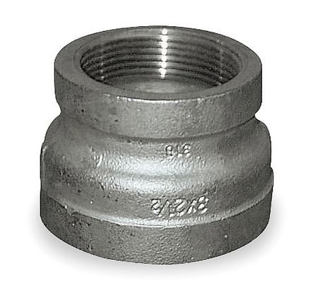 Zoro Select 1/2" x 3/8" FNPT SS Reducing Coupling 4307001714