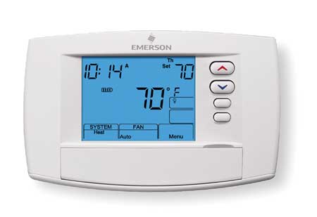 WHITE-RODGERS Blue Series 6 Touchscreen Thermostats, 7, 5-1-1 Programs, 4 H 2 C, Hardwired/Battery/Power Stealing 1F95-0680