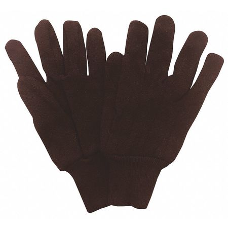 Condor Jersey Gloves, Poly/Cotton, S, Brown, PR 2UUJ3