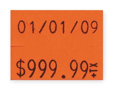 GARVEY Pricing Label Kit, 2-Line, Red, PK3 90951