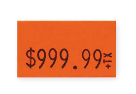Garvey Pricing Label Kit, 1-Line, Red, PK3 90945