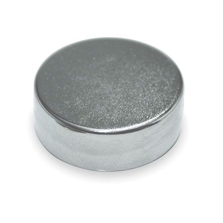 ZORO SELECT Disc Magnet, Neodymium, 2.6 lb. Pull, PK10 2VAE3