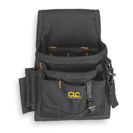 CLC WORK GEAR Tool Pouch, Tool Pouch, Black, Polyester, 9 Pockets 1503