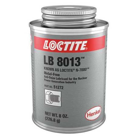 LOCTITE Anti Seize, 8 oz. Brush Top Can, Paste LB 8013(TM) N-7000(TM) 234288