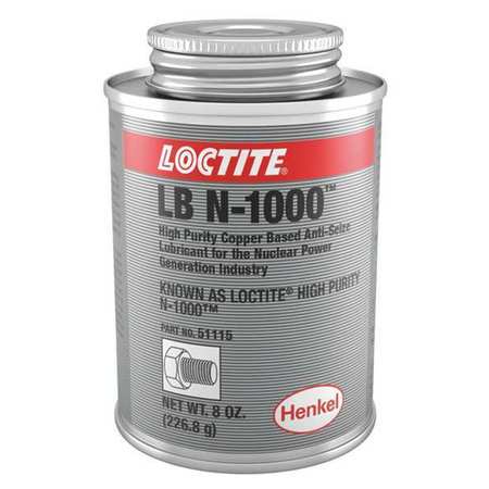 LOCTITE Anti Seize, 8 oz, Can, White Mineral Oil LB N-1000(TM) 234251
