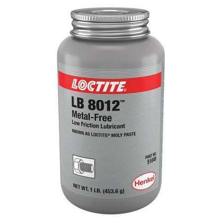 LOCTITE Anti Seize, 16 oz, Brush Top Can, Black LB 8012(TM) MOLY PASTE 226696