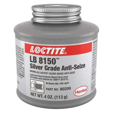 Loctite Anti Seize Compound, Silver, 4 oz, Can LB 8150™ 235092