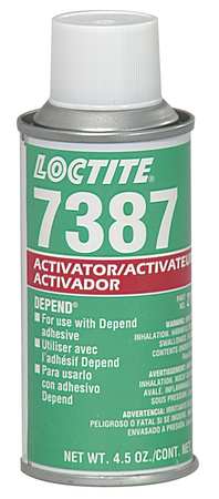 Loctite Activator, SF 7387 Series, Light Brown, 4.5 fl oz, Aerosol Can 209714