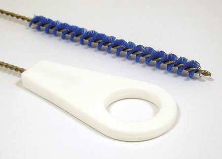 TOUGH GUY Pipe Brush, 31 in L Handle, 5 in L Brush, Blue, Polypropylene, 36 in L Overall 2VGV3