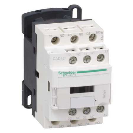 Schneider Electric IEC Control Relay, 3NO/2NC, 24VAC, 10A CAD32B7