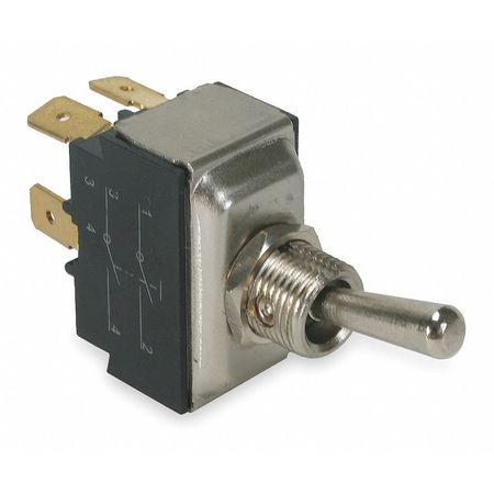 POWER FIRST Toggle Switch, DPST, 15A @ 277V, QuikConnct 2VLU1