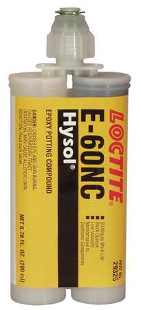 Loctite Construction Adhesive, E-60NC Series, Off-White, 1 gal, Pail, 1:01 Mix Ratio, 3 hr Functional Cure 237114