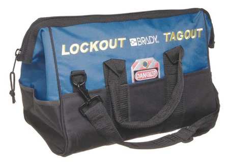 Brady Lockout Bag, Unfilled, Blue 99162