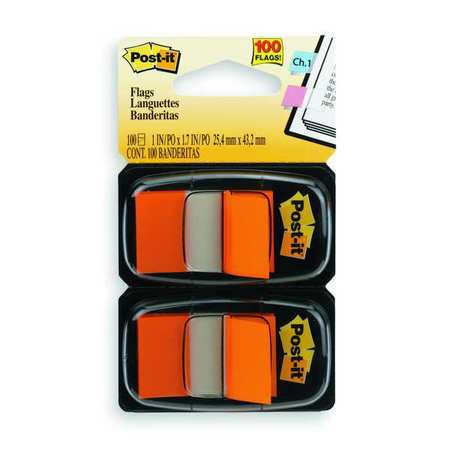 Post-It Sticky Flags, 1 x 1-3/4 In., Orange, PK2 680-OE2