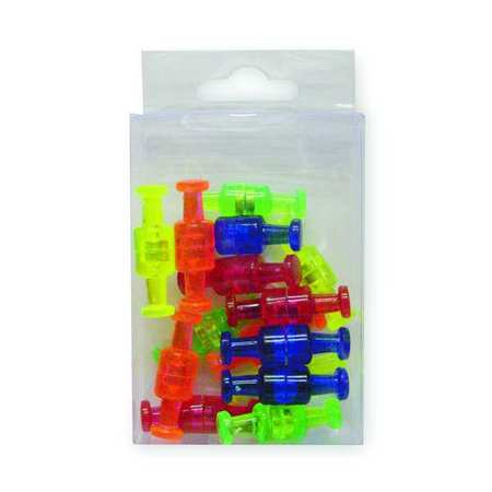 ZORO SELECT Magnetic Tack, 1/2In, Asrt, Mtll, PK30 2WFW9