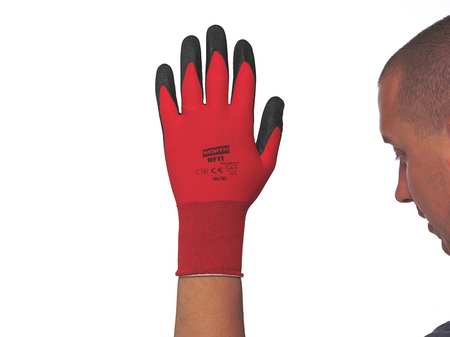 Honeywell North PVC Coated Gloves, 3/4 Dip Coverage, Red, 2XL, PR NF11X/11XXL