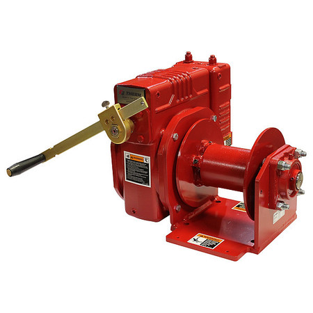 THERN Hand Winch, 20-25/32 in Overall W 2W40-BM