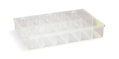 Flambeau Compartment Box with 12 compartments, Plastic, 2 13/16 in H x 8-1/2 in W 6676KC