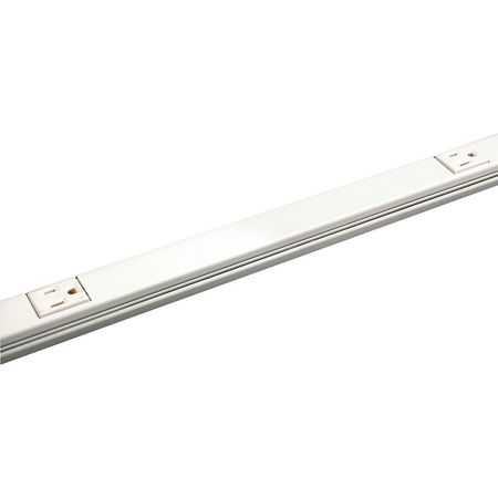 Plugmold Entrance End, White, Stainless Steel, Ends S2010A2