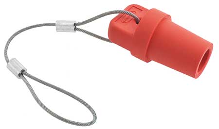 Hubbell Cap, Red, 300/400 Amp Male Single Pole HBLMCAPR