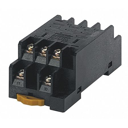 OMRON Relay Socket, Standrd, Square, 11 Pin, Screw PTF11A