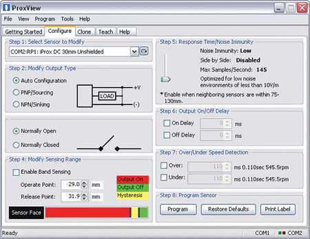 EATON Programming Software, F/ iProx E59 Sensor E59RP1