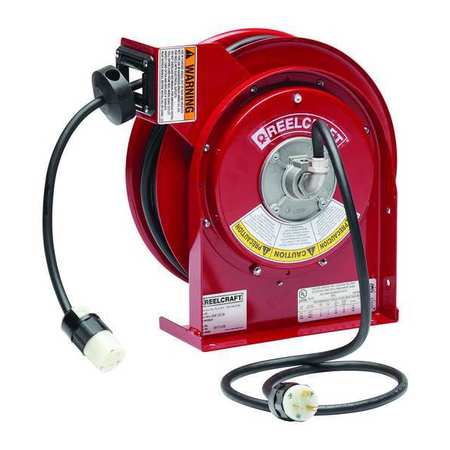 Reelcraft 45 ft. 12/3 Extension Cord Reel 20.0 A Amps 1 Outlets 120V AC ...