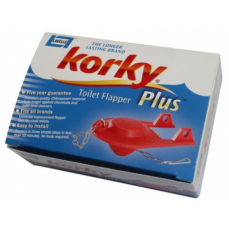 Korky Toilet Flapper, Red 2001GR